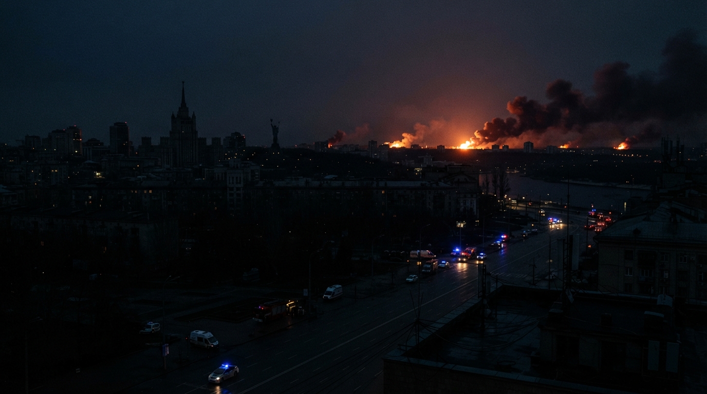 CRITICAL INFRASTRUCTURE CRIPPLED AS MASSIVE OVERNIGHT STRIKE PLUNGES KYIV INTO TOTAL BLACKOUT